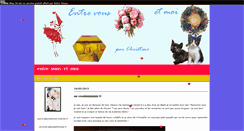 Desktop Screenshot of entre-vous-et-moi.blog50.com