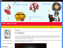 Tablet Screenshot of entre-vous-et-moi.blog50.com