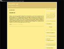Tablet Screenshot of mapetitevie.blog50.com