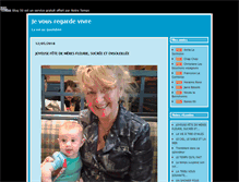 Tablet Screenshot of jevousregardevivre.blog50.com
