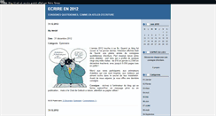 Desktop Screenshot of ecrire2012.blog50.com