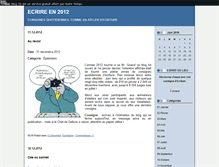 Tablet Screenshot of ecrire2012.blog50.com